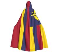 MyPiky Flag Of The Kingdom Of Hawaii Print Comfortable Versatile Adult Hooded Cloak Halloween Christmas Costume Accessory