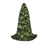 MyPiky Floral Swirls Ivy Print Unisex Hooded Comfortable Cloak Gothic Halloween Cosplay Carnival Vampire Themes