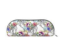 MyPiky Garden Blossoming Wildflowers Birds Leaves Branches Print Cosmetic Bags For Women,Receive Bag Makeup Bag Travel Storage Bag Toiletry Bags Pencil Case, Garden Blossoming Wildflowers Birds Leaves