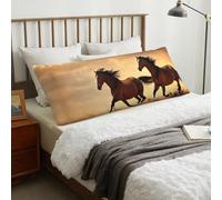 MyPiky Horse Stripes Pattern Print Body Pillow Cover,Body Pillow Case,Long Body Pillowcase 20x60in,Long Pillow Case with Zipper