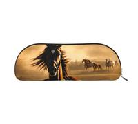 MyPiky Horse Stripes Pattern Print Cosmetic Bags For Women,Receive Bag Makeup Bag Travel Storage Bag Toiletry Bags Pencil Case, Horse Stripes Pattern, One Size