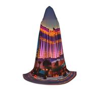 MyPiky Las Vegas Sunset 1 Print Unisex Hooded Comfortable Cloak Gothic Halloween Cosplay Carnival Vampire Themes