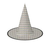 MyPiky Lighthouse Print Carnival Halloween Witch Hat Costume Lightweight Cap For Parties Cosplay