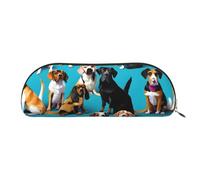 MyPiky Many Beagle Patterns Print Receive Bag Makeup Bag Cosmetic Bags Travel Storage Bag Toiletry Receive Bags Pencil Case Pencil Bag, Many Beagle Patterns, One Size