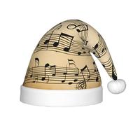 MyPiky Musical Notes Print Christmas Elf 13.8in Hat For Santa Xmas Holiday Festive Party Gift Decorations