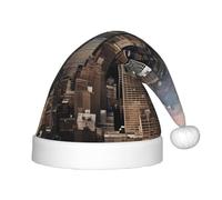 MyPiky New York Fashion City Print Christmas Elf 13.8in Hat For Santa Xmas Holiday Festive Party Gift Decorations