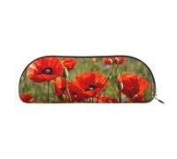 MyPiky Poppy Flowers Print Cosmetic Bags For Women,Receive Bag Makeup Bag Travel Storage Bag Toiletry Bags Pencil Case, Poppy Flowers, One Size