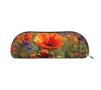 MyPiky Poppy Flowers Print Receive Bag Makeup Bag Cosmetic Bags Travel Storage Bag Toiletry Receive Bags Pencil Case Pencil Bag, Poppy Flowers, One Size