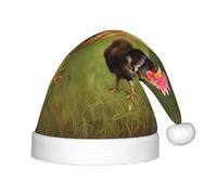 MyPiky Rooster Print Christmas Elf 13.8in Hat For Santa Xmas Holiday Festive Party Gift Decorations