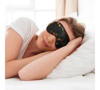 MyPiky Scary Halloween Print Soft Eye Mask for Sleep Mask Sleep Eye Mask for Women Men Sleeping Sleeping Travel, Black