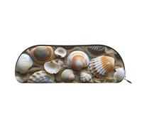 MyPiky Seashells Sand Print Receive Bag Makeup Bag Cosmetic Bags Travel Storage Bag Toiletry Receive Bags Pencil Case Pencil Bag, Seashells Sand1, One Size