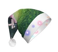MyPiky Soccer Ball Print Christmas Led Hat For Men And Women Festive Halloween New Year Party Accessory