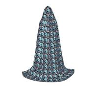 MyPiky Space Planet Earth Print Unisex Hooded Comfortable Cloak Gothic Halloween Cosplay Carnival Vampire Themes