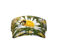 MyPiky Spring Daisy Flowers Print Adult Sunscreen Visor Cap Empty Top Baseball Cap Sun Hat Cap Sports Visor Hat for Men Women Unisex, Spring Daisy Flowers, One size