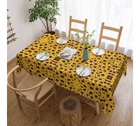 Mypiky Sunflower Print Tablecloth,Long Tablecloths Rectangular 54 X 72 Inch,Kitchen Dining Tabletop Cover Table Cloths for Home,Wedding