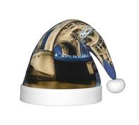 MyPiky Tower Bridge In London Print Christmas Elf 13.8in Hat For Santa Xmas Holiday Festive Party Gift Decorations