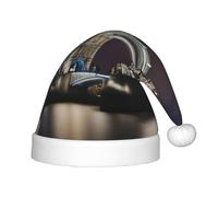 MyPiky Tower Bridge In London Print Christmas Elf 13.8in Hat For Santa Xmas Holiday Festive Party Gift Decorations