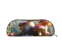 MyPiky Wild Mushroom Print Receive Bag Makeup Bag Cosmetic Bags Travel Storage Bag Toiletry Receive Bags Pencil Case Pencil Bag, Wild Mushroom, One Size