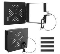 MYPIN 2 Pack RV Bumper End Cap, Fits Standard 4 Inch Square Camper Bumper, Heavy-duty Hose Storage Protective Cover with Vent Holes, Travel Trailer Accessories