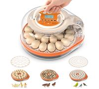 MYPIN 26 Egg Voice Control Incubator for Hatching, Automatic Turning, Humidity & Temperature Control for Chicken Duck Quail Bird Eggs, Farm Lab Science Classroom Home