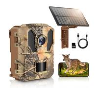 MYPIN 4K 64MP Wildlife Camera, Trail Cameras with Night Vision Motion Activated, 0.2s Trigger Speed Garden Camera with Built-in 5000mAh Battery, IP66 Waterproof, 64GB Memory Card for Garden Wildlife