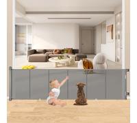 MYPIN Extra Wide Extendable Door Safety Gate, 0-254 cm, Stair Safety Blind, Dog Door Gate and Baby Stair Safety Gate, Retractable Door, Extendable Children's Safety Gate for Indoor and Outdoor Use