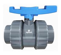 MyPond Double Union Ball Valve, 1 Inch, Water Pressure Regulator | Garden Hose Shut Off Valves, Double Socket Water Control Valves, Pond Hose Fittings, Pressure Inch Sizing