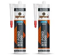 MyPond MS300 MS Polymer Adhesive, Marine Sealant, Clear, 300ml, 2 Pack