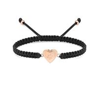 MYPOWER Paw Print Heart Cremation Urn Bracelet for Ashes Braided Rope Adjustable Bangle Jewelry Keepsake Memorial Gift for Women Men-Rose Gold