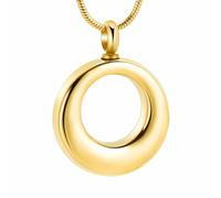 MYPOWER Urn Necklaces for Ashes Cremation Jewelry for Ashes Keepsake Pendant for Ashes for Women Men-Gold