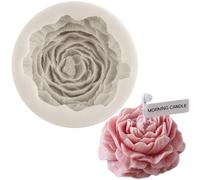 MYPRACS Flower Silicone Mould Peony Flower Fondant Moulds for Cake Decorating Cupcake Topper Candy Chocolate Gum Paste Polymer Clay Resin Candle Soap Set of 1