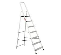 MYPRO ® PREMIUM LINE Aluminium Step Ladder, Lightweight,Portable, Heavy Duty Platform Steps, 3 4 5 6 7 8 Step, EN131 Certified, 150KG Capacity, Ideal for Trade & DIY (7-Step)