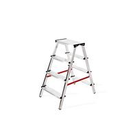 MYPRO PREMIUM LINE LADDER | Professional Step Ladder | Aluminium Double-Sided Steps | 3-8 Tread | EN131 & TÜV Certified | 150KG Capacity | Ideal for Trade & DIY (4-Step)