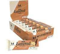 MyProtein Chocolate Caramel Crispy Layered Protein Bar 58g - Case of 12 [Best Before: 31/08/2025]