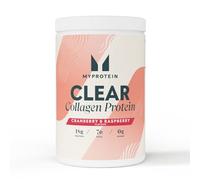 Myprotein Clear Collagen Protein Powder | Cranberry & Raspberry - 30 Servings | 18 g Hydrolysed Collagen Peptides | Juice-Style Clear Protein Drink | Zero Fat & Sugar | Muscle Growth & Skin Health