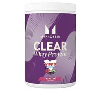 Myprotein Clear Whey Isolate Protein Powder | Vimto - 10 Servings | 20g Protein per Serving | Fruity Protein Juice Drink with Low Sugar | Refreshing Low-Calorie Protein Water Alternative
