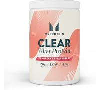 Myprotein Clear Whey Isolate Protein Powder | Cranberry & Raspberry -35 Servings | 20g Protein per Serving| Fruity Protein Juice Drink with Low Sugar | Refreshing Low-Calorie Protein Water Alternative