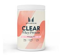 Myprotein Clear Whey Protein Isolate Powder - Peach Tea - 488g - 20 Servings - Cool and Refreshing Whey Protein Shake Alternative - 20g Protein and 4g