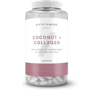 Myprotein Coconut & Collagen Capsules - Hydrolysed Collagen, Coconut Oil & Vitamin C - Supports Skin Health, Glow & Elasticity - 60 Capsules - 30 Servings (1 Month Supply)