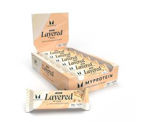 Myprotein Crispy Layered Protein Bars 12 x 58g White Chocolate Peanut