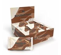 MyProtein Vegan Double Dough Brownie, High-Protein, Plant-Based Snack, 13g Protein, 7g Fiber, Delicious Layers of Cookie & Brownie Dough - 12 packs