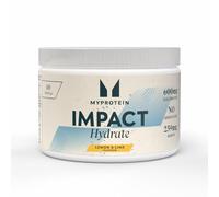 Myprotein Impact Hydrate Electrolyte Powder | Lemon & Lime - Zero Sugar Hydration Drink Mix with Sodium Potassium Magnesium | Supports Muscle Function & Electrolyte Balance | 40 Servings Per Tub