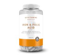Myprotein Iron & Folic Acid Tablets | 100% RDI of Iron, Folic Acid & Vitamin C | Supports Energy, Immunity & Reduces Fatigue | Essential Daily Multivitamin for Men & Women | 90 Tablets