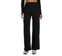 Myprotein MP Women’s Tempo Wide Leg Leggings - Black | Soft Touch 4-Way Stretch Workout Leggings | High Waisted Studio & Training Bottoms - L