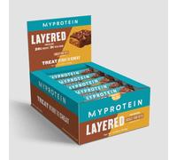 Myprotein® - Protein Bars - Layered Bar High-Protein Nutritious Snacks - Low Sugar, Daily Energy, Muscle Support w/ 20g of Protein for Workout - Delicious Taste Snack- 12 Bars, Chocolate Peanut Butter