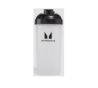 Myprotein Protein Shaker Bottle - 600ml Blender Cup - Wire Mix Ball - Clear BPA Free, Dishwasher Safe (Clear/Black)
