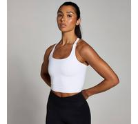 Myprotein Women's Tempo Strappy Racerback Vest in White | Size: Medium MyProtein White M