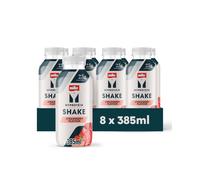 Myprotein x Müller High Protein Strawberry Shake | 25g Protein, No Added Sugar, Low Fat, | UHT Long Life Milk Drink | Suitable for Vegetarians | 8 x 385ml