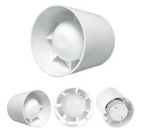 MYPURECORE 100mm In-Line Extractor Fan - Quiet Bathroom Ventilation Fan for Ducting - High Airflow 100 m³/h - IPX2 Rated ABS Housing - Ideal for Toilet, Kitchen, Home, Office & Commercial Use