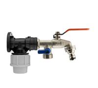 Mypurecore 20mm Mdpe Wall Plate With Double Lever Valve And Click Lock For Efficient Water Control